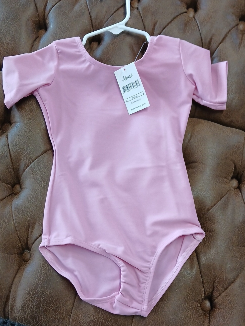 bloom Soft Pink Short-Sleeve Kids One-Piece